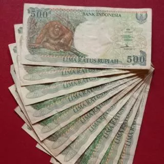 Uang kuno indonesia 500 orang utan 1992