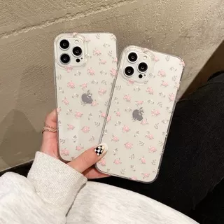 Case iPhone 13 12 Mini 11 Pro X XR XS Max SE 2020 6 6S 7 8 Plus Soft Shockproof Printed Phone Case Motif Full Screen Pink Floral