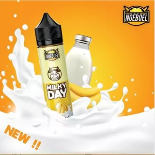 Liquid Milky Day Banana With Fresh Milk 60ML 3MG By Ngeboel ELiquid Premium Liquid Original Vaporize