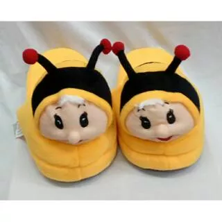Sandal Boneka Sandal Rumah Sandal Tidur Dewasa Hachi Lebah