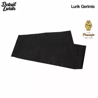 Lurik Prasojo Hujan Gerimis Hitam Pakan Hitam