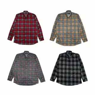 Bajukipa kemeja Kotak Formal longsleeve Big Size Up To 5XL