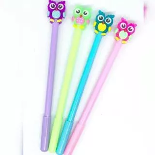 PULPEN GEL FANCY MOTIF OWL BURUNG HANTU