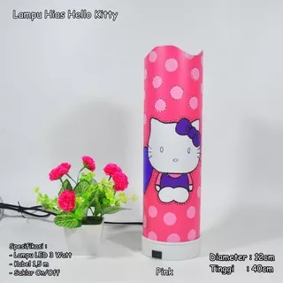 [1000gram] saMju Lampu Hias Anak Motif Hello Kitty Handmade Lampu LED Dinding Kamar