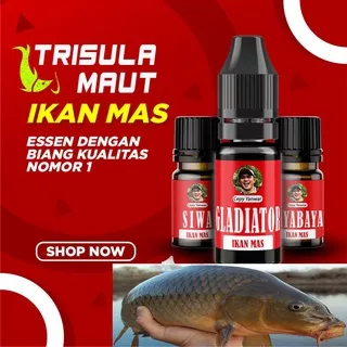 TRISULA MAUT ESSEN OPLOSAN IKAN MAS BABON  PAKET GLADIATOR, JAYABAYA, SIWA UMPAN PANCING LOMBA MEMANCING HARIAN GALATAMA DAN GALAPUNG by CEPY YANWAR