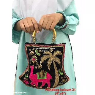 TAS INDIA / TAS OLEH OLEH HAJI / SOUVENIR PERNIKAHAN / TAS SULAM TANGAN