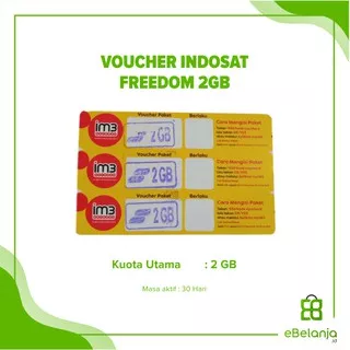 Voucher Indosat 2gb unlimited