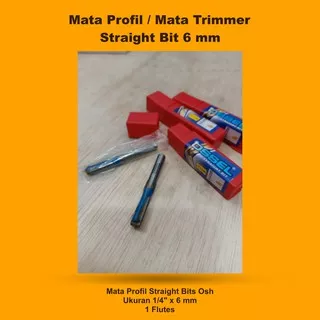 Mata Profil Mata Trimmer Straight Bit 6 mm Ossel Mata Router Ossel Mata Ukir Kayu Mata Trimmer