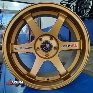 Velg Mobil Murah R18 TE37 Ring 18 Model Palang Untuk Ertiga Innova Crv Hrv Brv Juke Xtrail