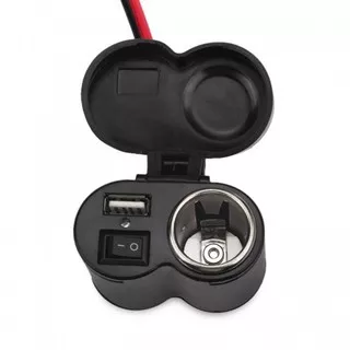 MLD-122 Charger Handphone Motor Waterproof Motorbike USB Socket Ada Port Charger Seperti di Mobil