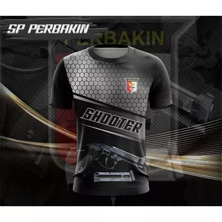 PERBAKIN GROSIR KAOS (bayar di tempat)JERSEY TERBARU TNI KEREN desain pistol