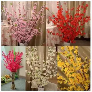 Bunga Sakura Artificial Per Tangkai Hiasan Dekorasi Rumah Cafe