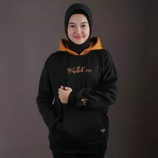 Sweater hoodie wanita terbaru mtb black gold-sweater best seller sp102101cs5