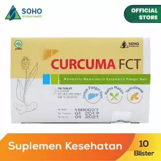 CURCUMA FCT / FORCE Original - Per Strip isi 10 Tablet - Memelihara Fungsi Hati & Meningkatkan Imun