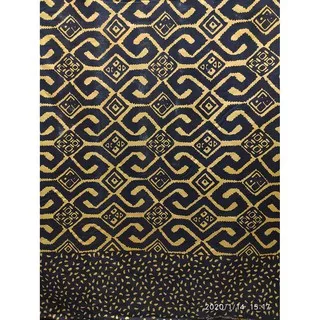 Kain Batik Katun Prada Sarini 5089 Hitam Emas