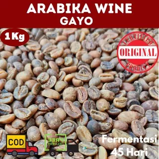 Greenbean Arabika Gayo Wine 1 Kg Biji Kopi Mentah Wine Coffe Arabica Gayo