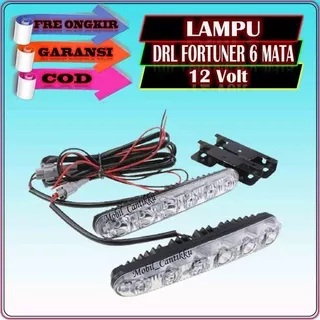 Lampu Variasi Led Drl Fortuner 6 Mata 12 Volt