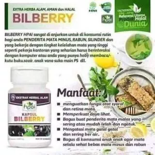 BILBERRY HPAI ORI, Menghambat dan Mengatasi Mata Katarak/Rabun