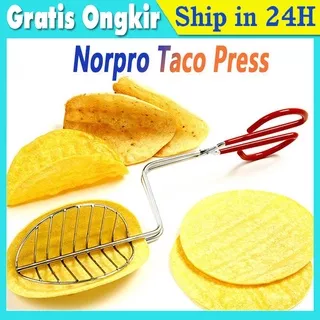 Taco Shell Maker tortilla press maker Taco Fryer Tongs Stainless Steel