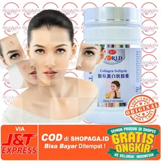 (COD) Collagen Wootekh Original - Softgel Pemutih Kulit - 100% Asli - Gratis Ongkos Kirim