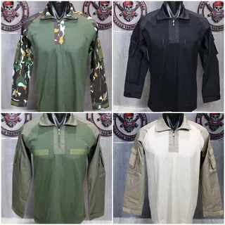 KAOS BDU COMBAT TACTICAL / KAOS TACTICAL COMBAT PELOPOR / KAOS BDU COMBAT HITAM HIJAU CREAM KAOS BDU