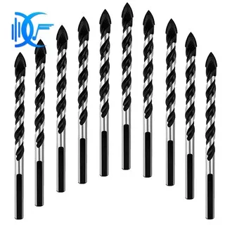 [D&F]8Mm Drill Bit Set For Tile,Concrete, Brick, Brick, Wall, (10 Pcs Set)