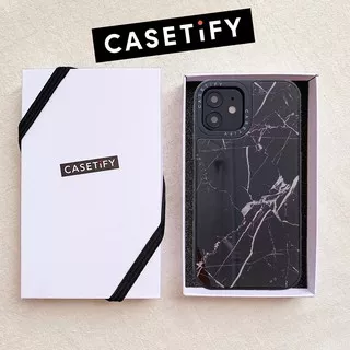 Ready Stock Original Casetify Simple Black Marble Stone Rock Soft Silicone TPU Case Cover Apple iPhone 7 8 Plus 7+ 8+ X XS XR 11 11Pro 12 Mini 12Mini Pro Max XSMax SE 2020 Casing