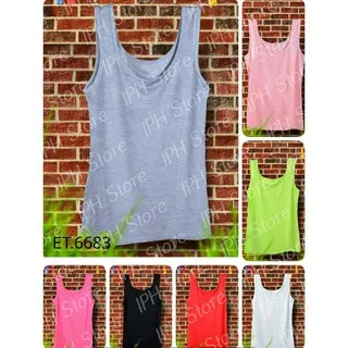 Camisole / Tank Top Wanita Elena 6683 (Panjang 45cm, Lingkar 64cm Sebelum Ditarik)