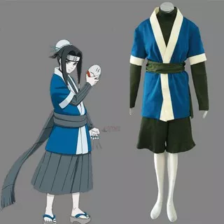 Naruto Haku kimono haori Cosplay Costume Anime