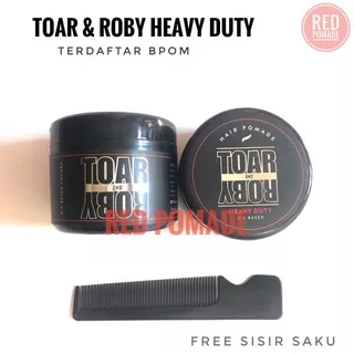 POMADE TOAR AND ROBY HEAVY DUTY STRONG HOLD OILBASED OIL BASED + FREE SISIR