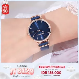 Jims Honey Jam JT 8128 - Jam Tangan Kulit Wanita Japan Quartz Analog Cantik Minimalis Jimshoney Original chensan.id