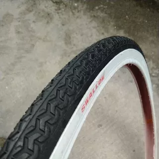 ban luar swallow Deli tire 26 x 1 3/8 list putih ban sepeda Sera jengki 26x1 3 per 8 ban 26 plus