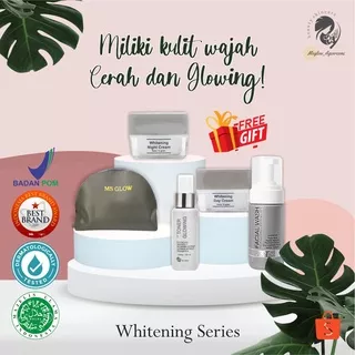 Paket Skincare Whitening Series Ms Glow Pemutih Pelembab Wajah Perawatan Kecantikan Termurah Premium