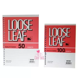 Joyko Loose Leaf / Isi Binder Joyko Ukuran A5 Atau B5 Bergaris 100 Lembar