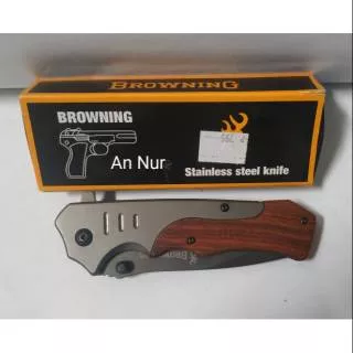 Pisau Lipat Browning P795 - Browning Stainless Steel Knife - Folding Knife - Knives Outdoor - Surviv