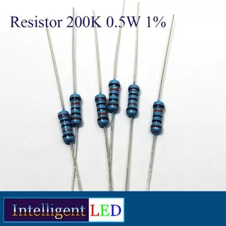 Resistor 200K ohm 0.5 W  1/2 W 1%  5 pcs