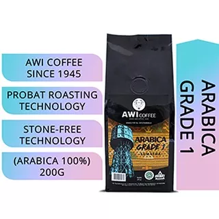 KOPI SIDIKALANG | Arabica Grade One Blend For Cafe 200gr Biji/Bubuk | 100% Arabica| Bean / Ground | AWI COFFEE