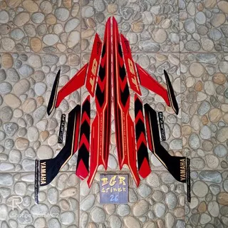 stiker/sticker striping list body motor yamaha xeon gt 2015 merah