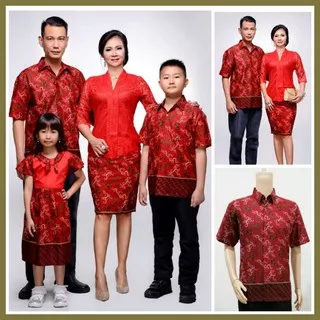 Batik sarimbit batik couple batik keluarga batik merah batik natal baju natal