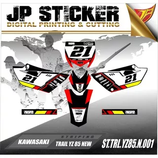 (COD) STRIPING MOTOR TRAIL YZ 85 NEW - STIKER VARIASI LIS SKOTLET TRAIL YAMAHA YZ 85 NEW - 001