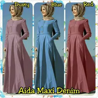 Aida Maxi Denim Chambrey