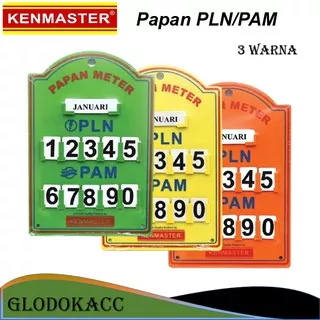 Papan Meter PLN PAM Board Meteran Bulanan / Kenmaster Papan Meter Listrik