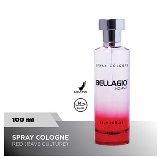 Bellagio Spray Cologne Rave Culture (Red, 100ml)