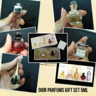 Miniatur set parfum christian dior mini - 5 botol