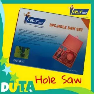 RLT Tools HOLE SAW Set 8pcs Ukuran Besar Mata Bor Hidroponik