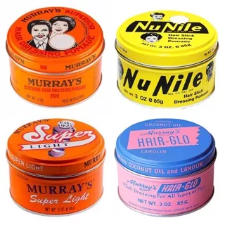 Murrays Superior Nu Nile Superlight Hair Glo Oil Based Pomade 3oz