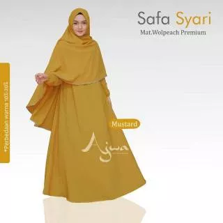 SAFA SYARI ORI INTANAKA / gamis syari khmar jumbo free niqab