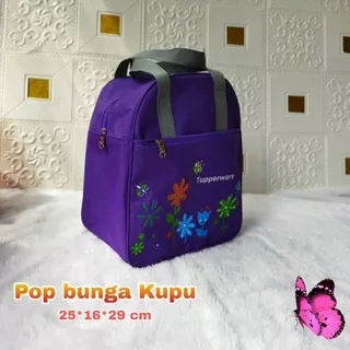 Tas Pop Bunga New / Tas Pop Tupperware / tas bekal makan