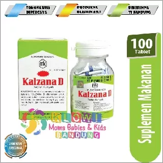 Kalzana D Tablet Kunyah Suplemen Kesehatan - Isi 100 Tablet