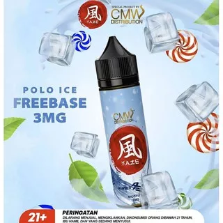 Liquid Kaze Winter Fuyu Polo Ice Mint 60ml 3mg by CMW Premium Liquid Vape Vapor Eliquid Ejuice Vapor